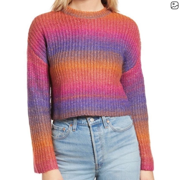 Nordstrom Sweaters - NWT Nordstrom Colorful Space Dye Crewneck Sweater retail $49